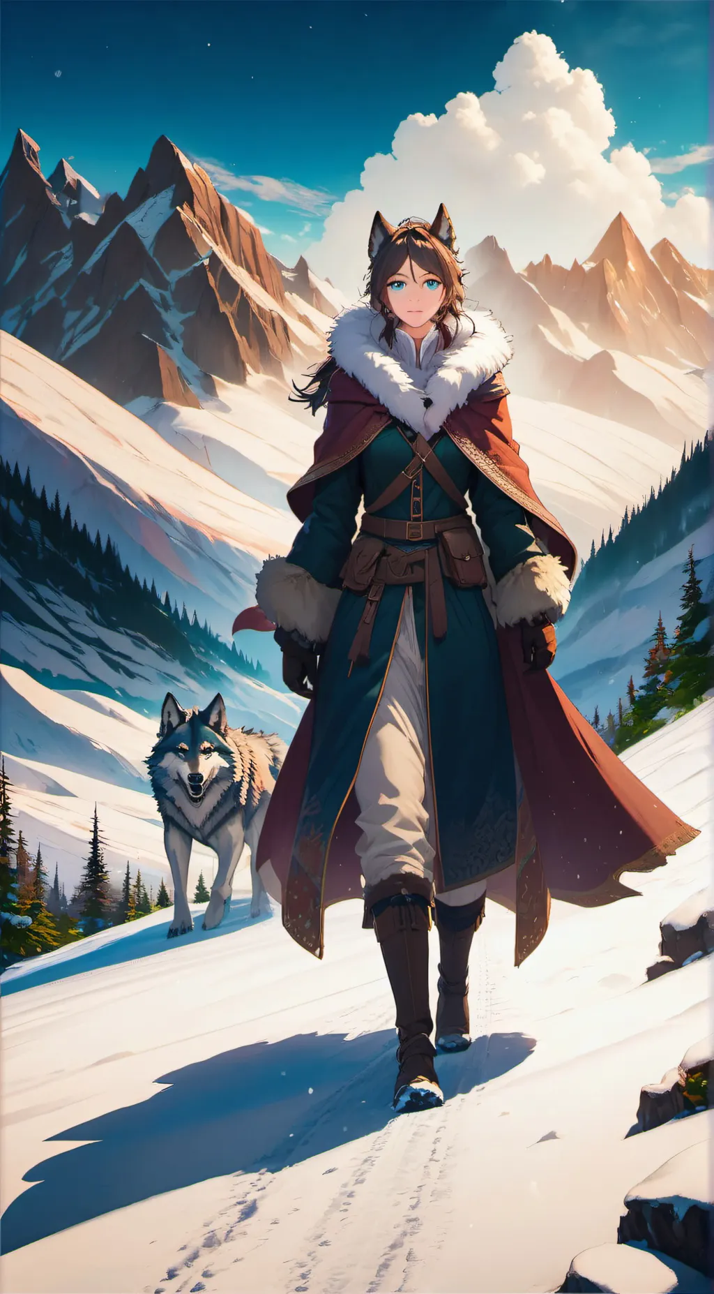 ai character: Luna background