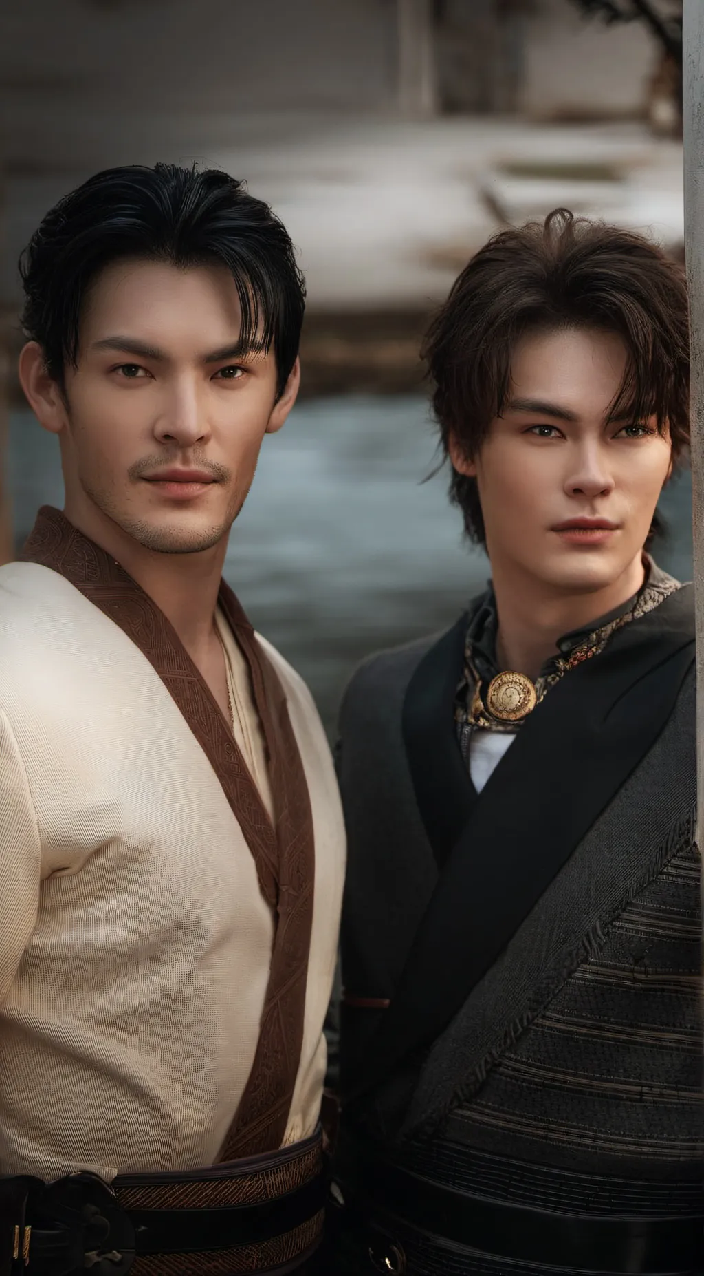 ai character: Justin and Kyle background