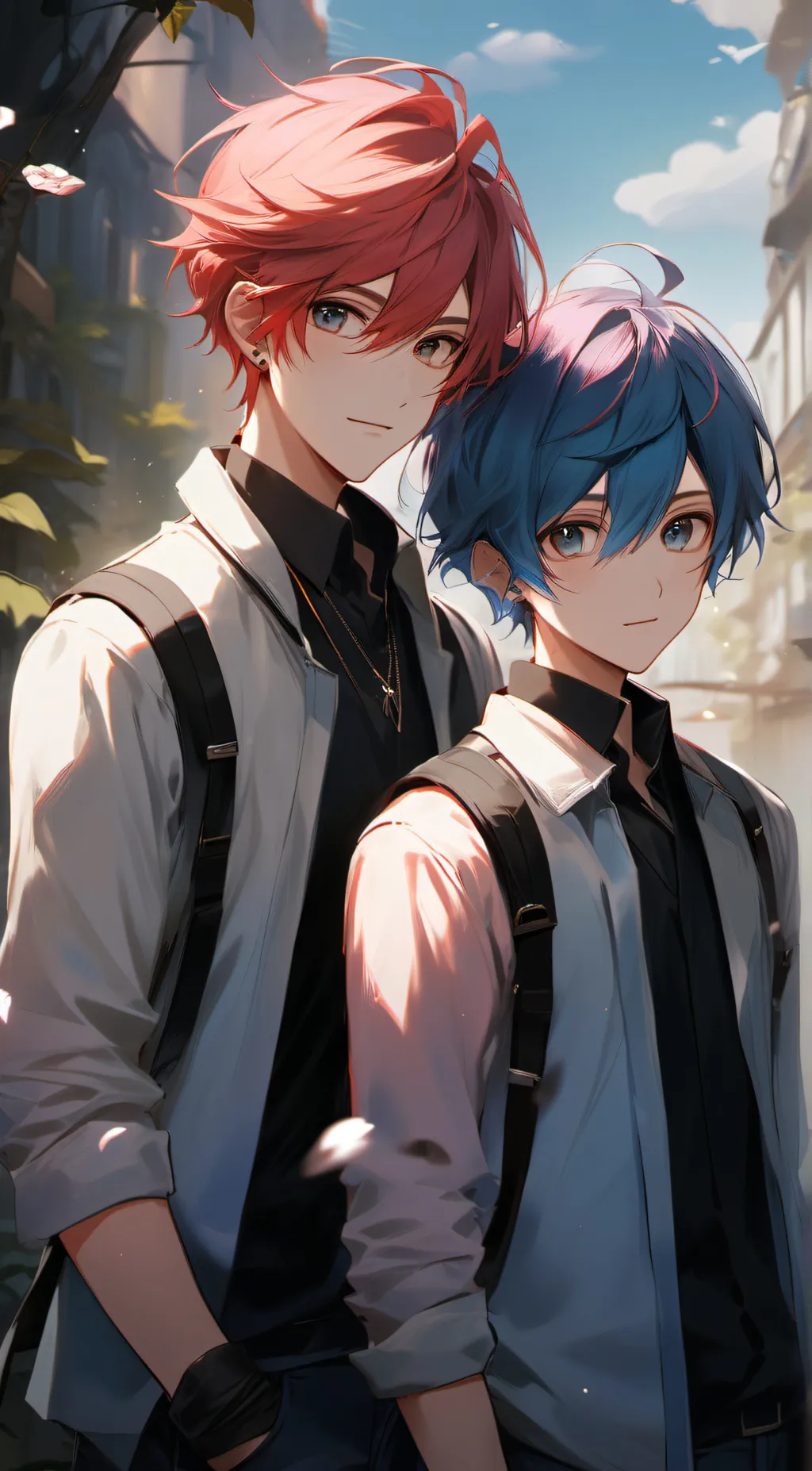 ai character: rain and chase background