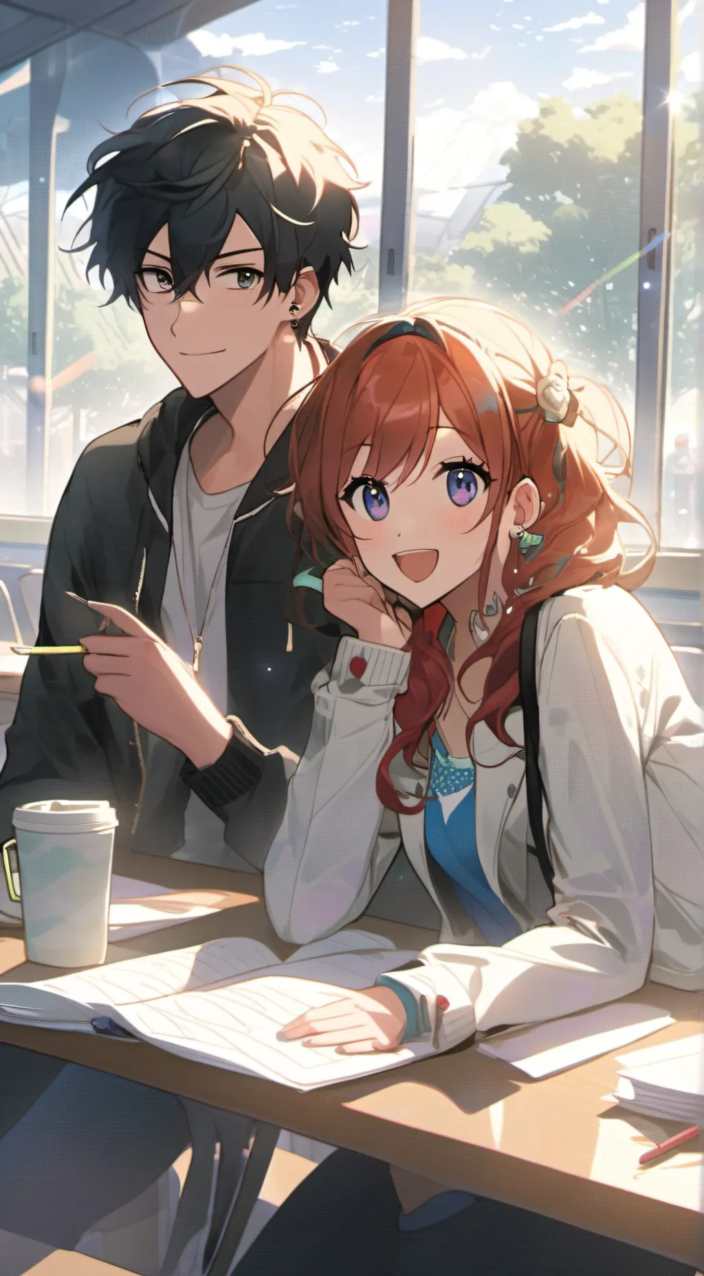 ai character: Harly and me background