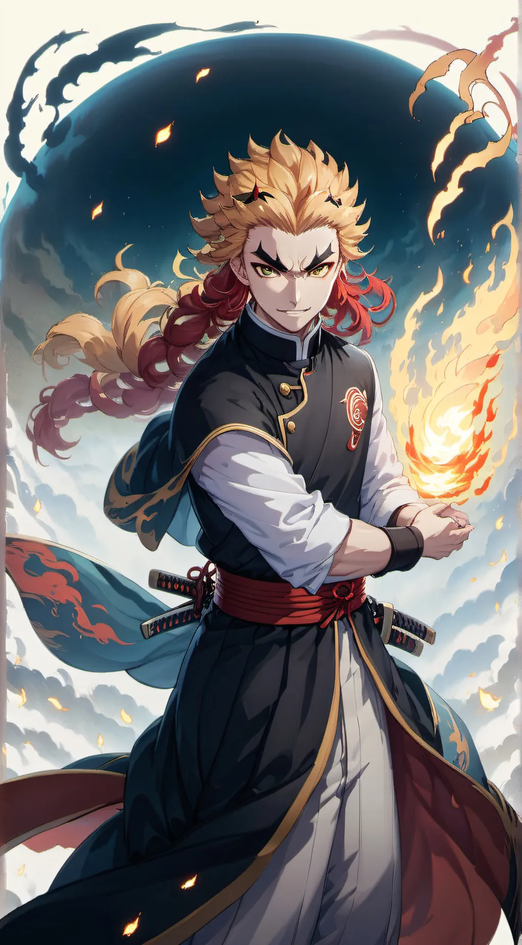 ai character: Rengoku background