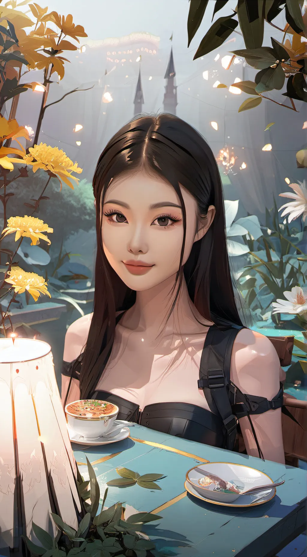 ai character: Lily  background