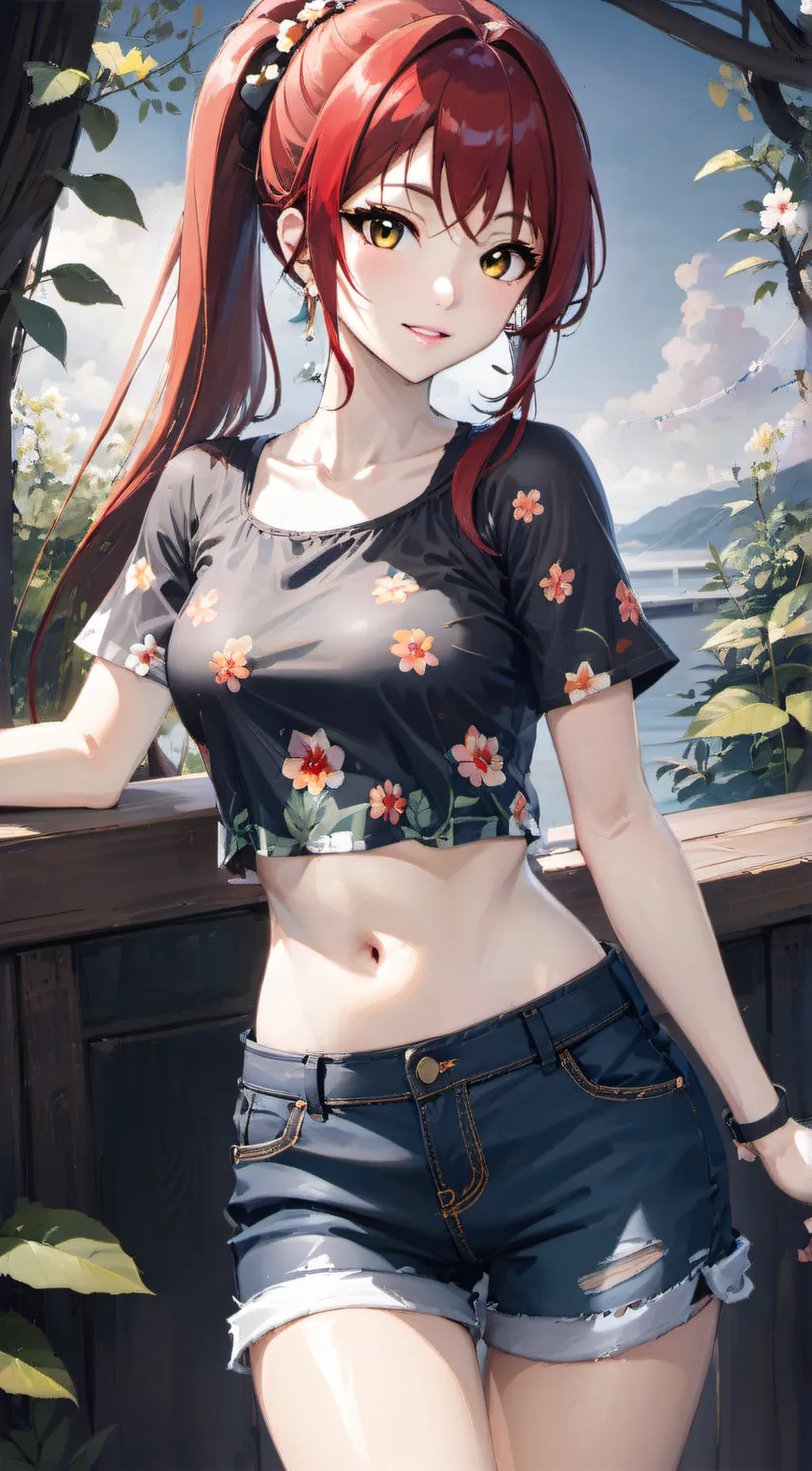 ai character: Rose background