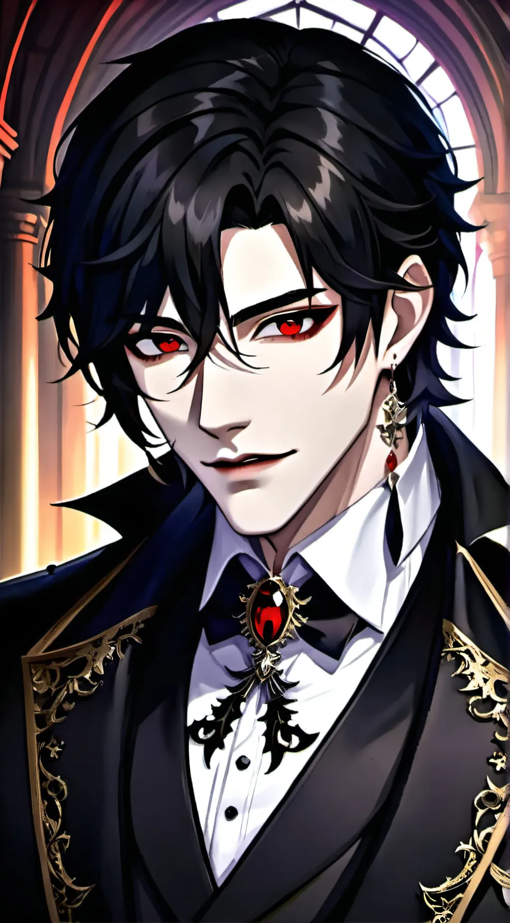 ai character: Alucard background