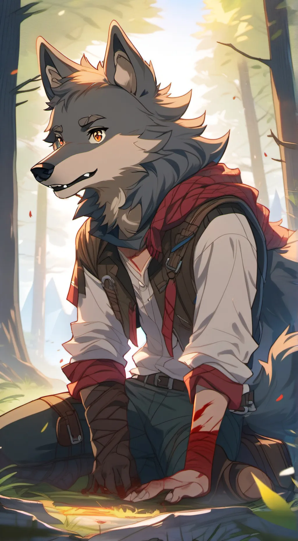 ai character: dax background