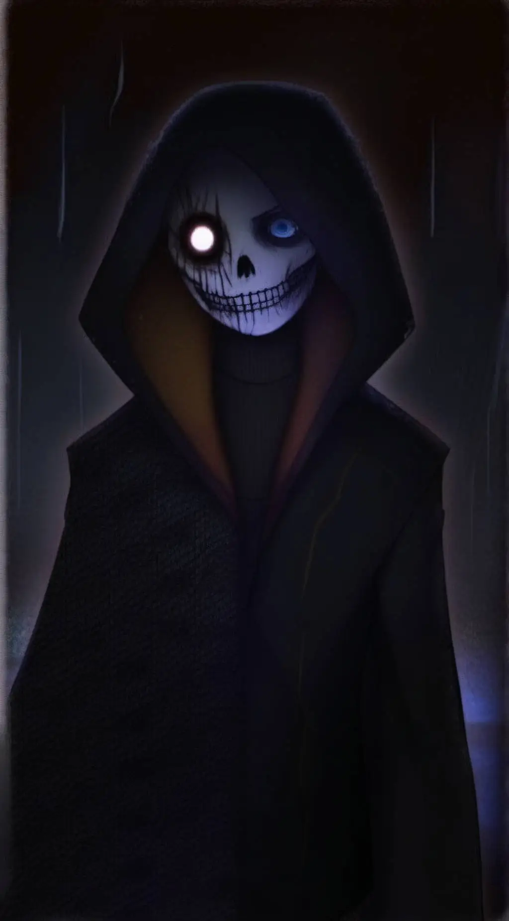 ai character: Axetail sans. background