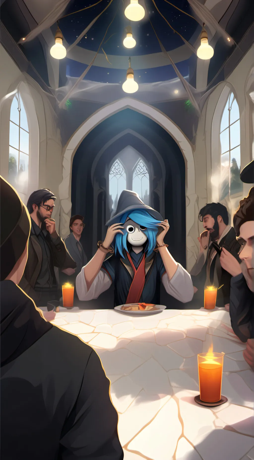 ai character: Annie  background