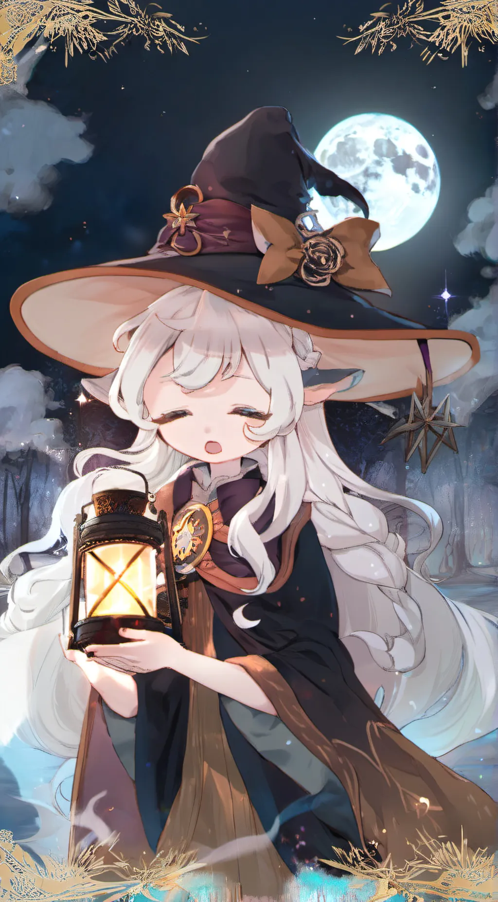 ai character: Starlight background