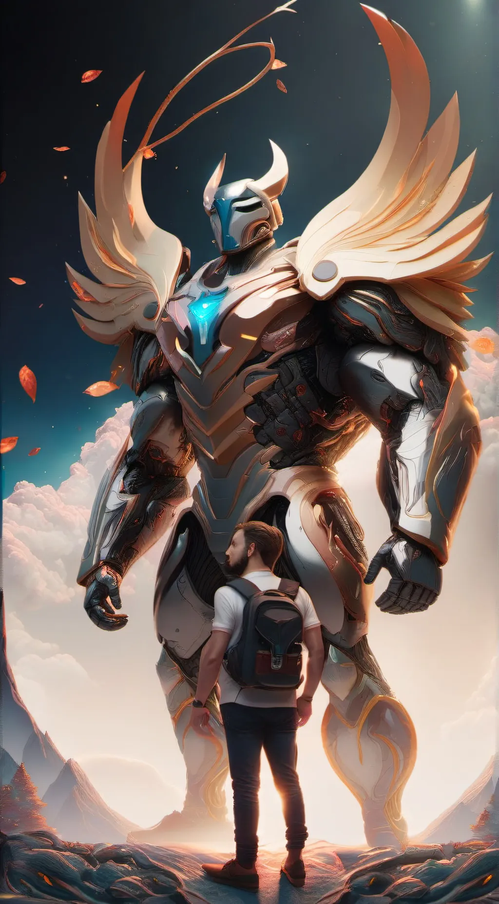 ai character: Sky background