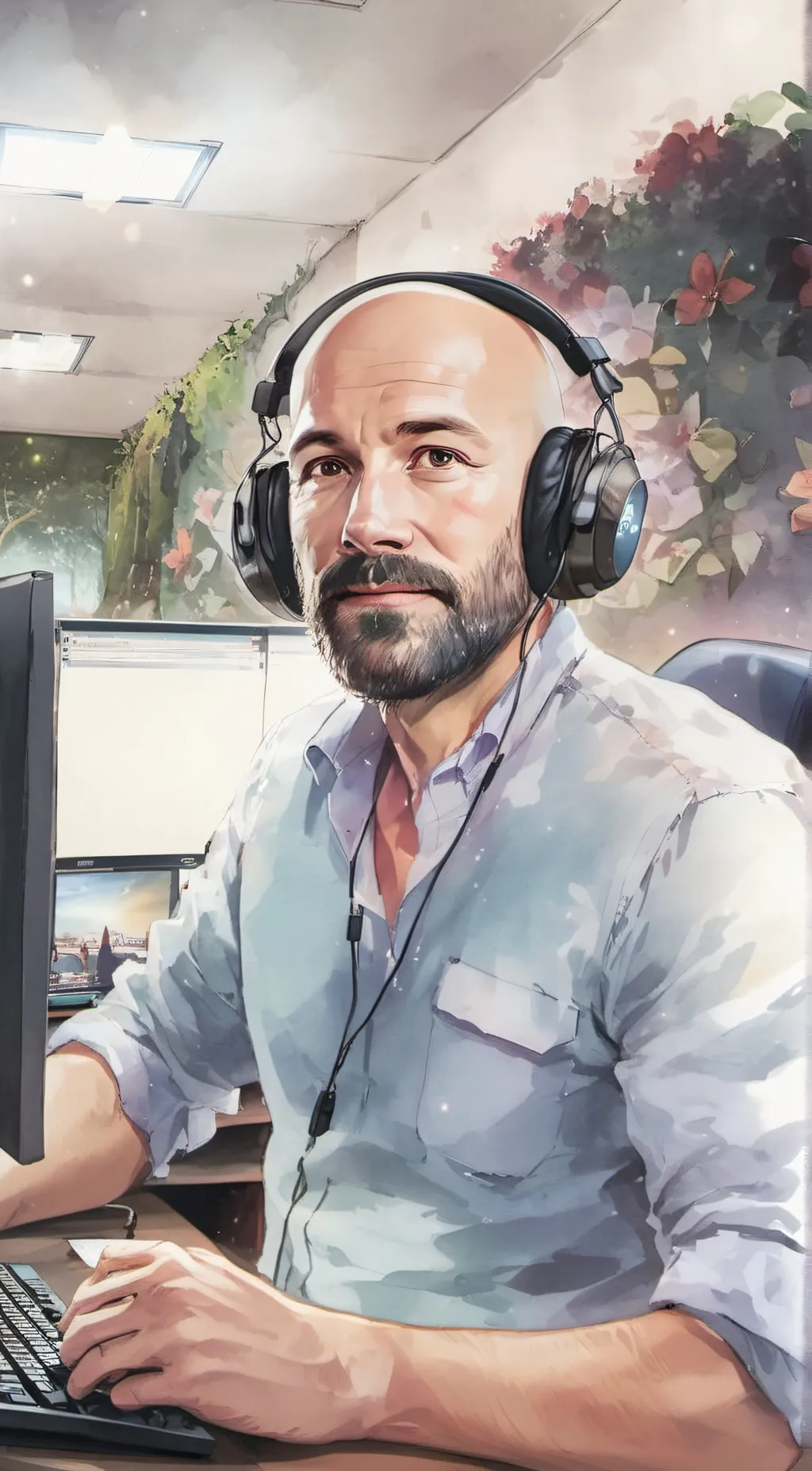 ai character: Jeff from Cewe  background