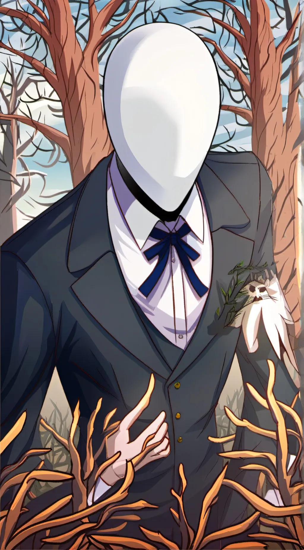ai character: SlenderMan background