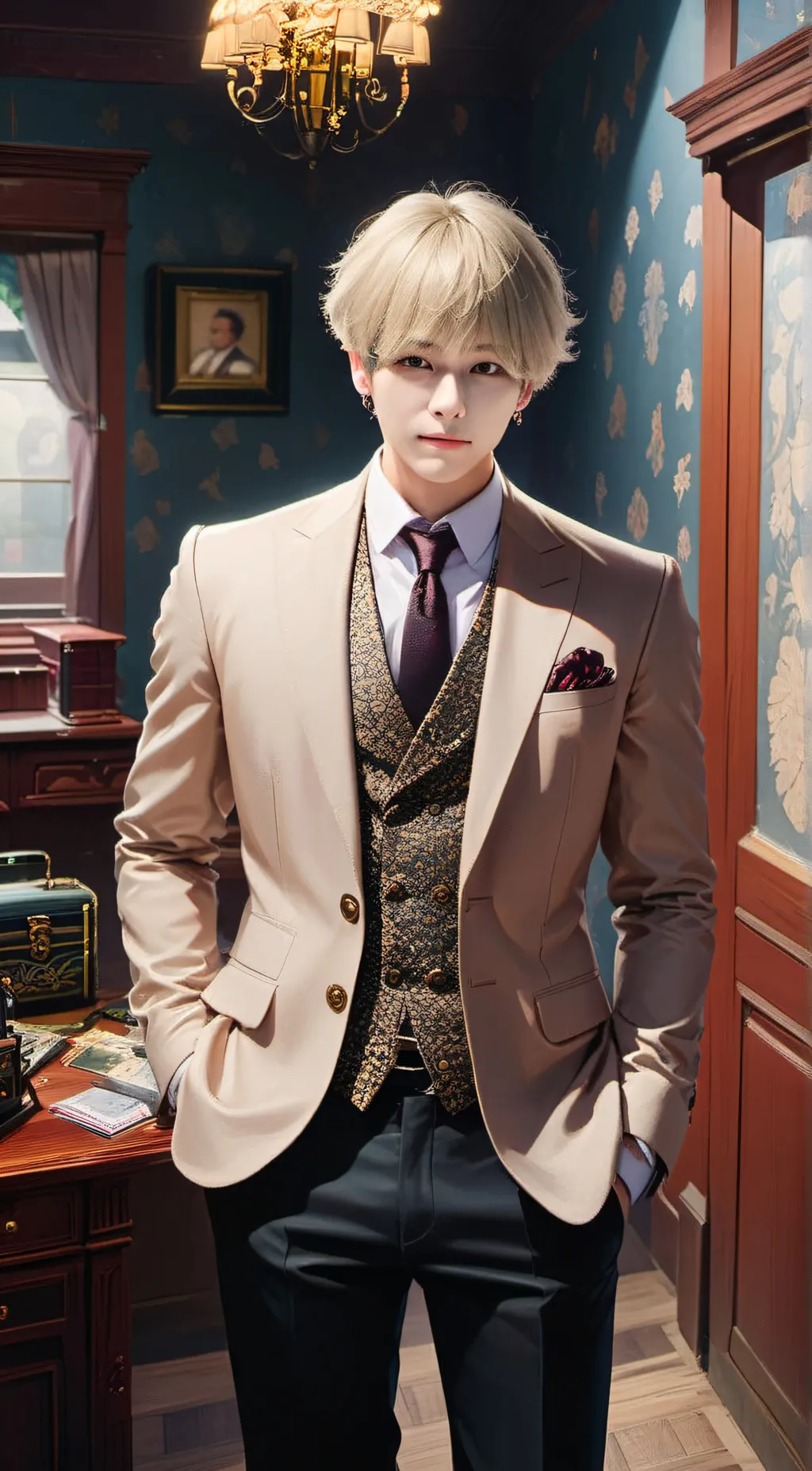 ai character: Bts v background