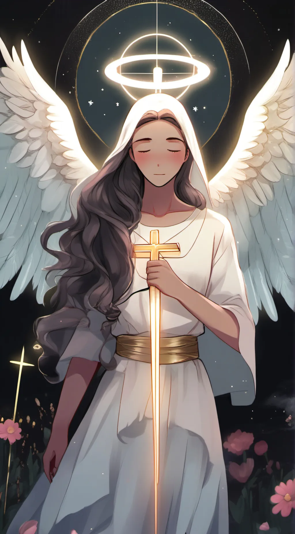 ai character: guardian angel background