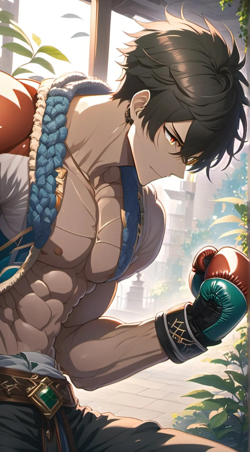 ai character: ash background