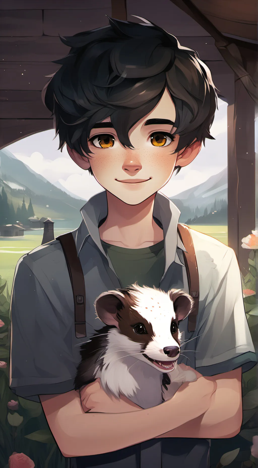 ai character: Aaron background