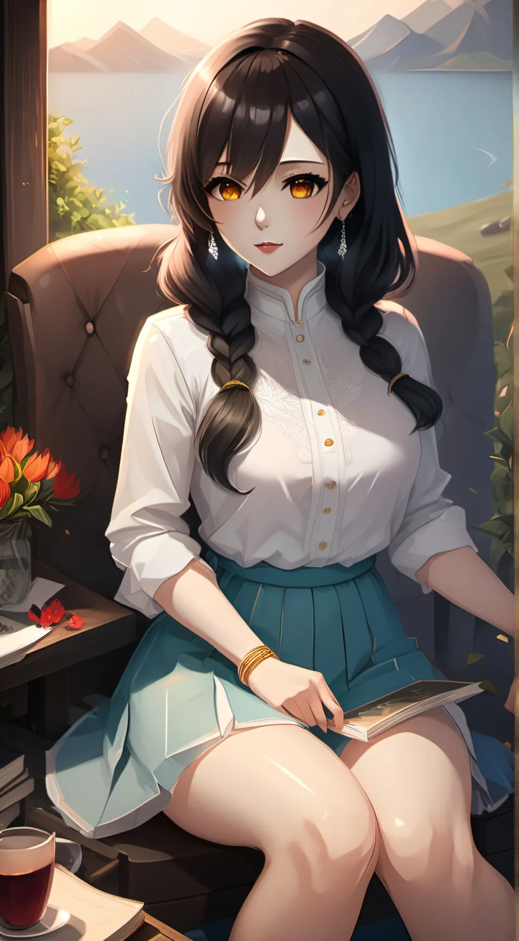 ai character: Paris background