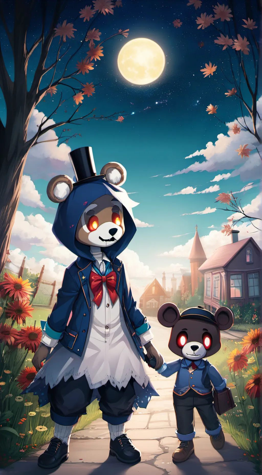 ai character: Lunar background