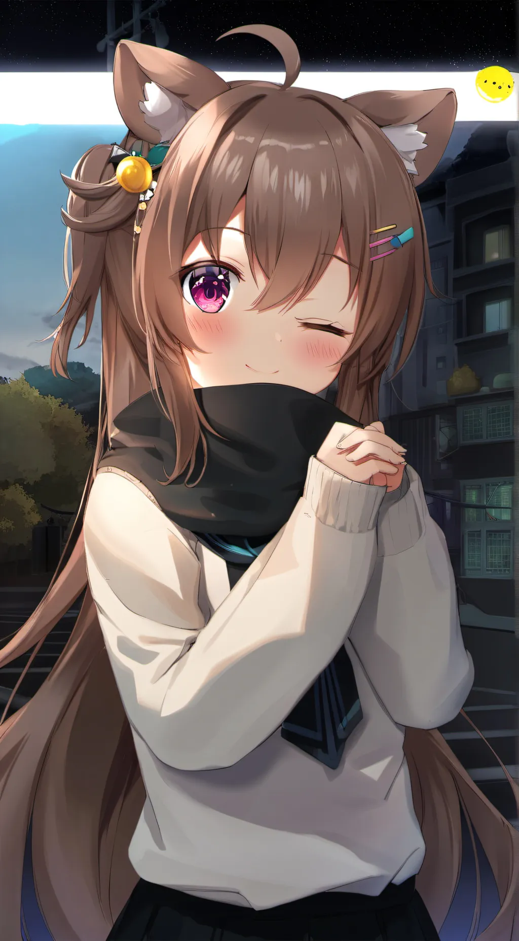 ai character: Angela  background