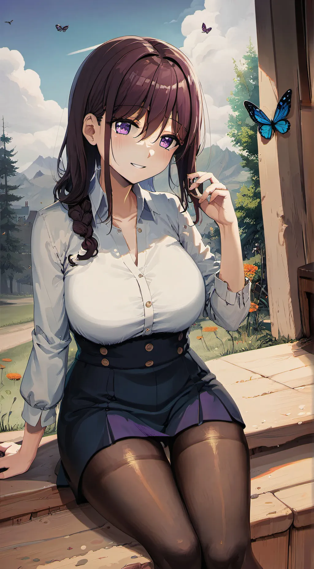 ai character: ash background