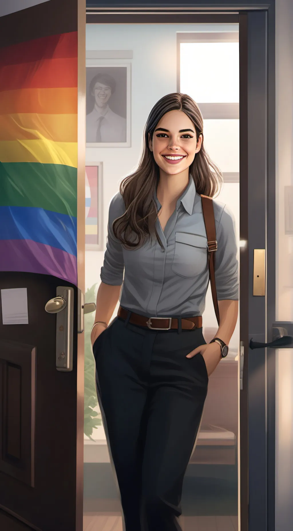 ai character: Crystal background