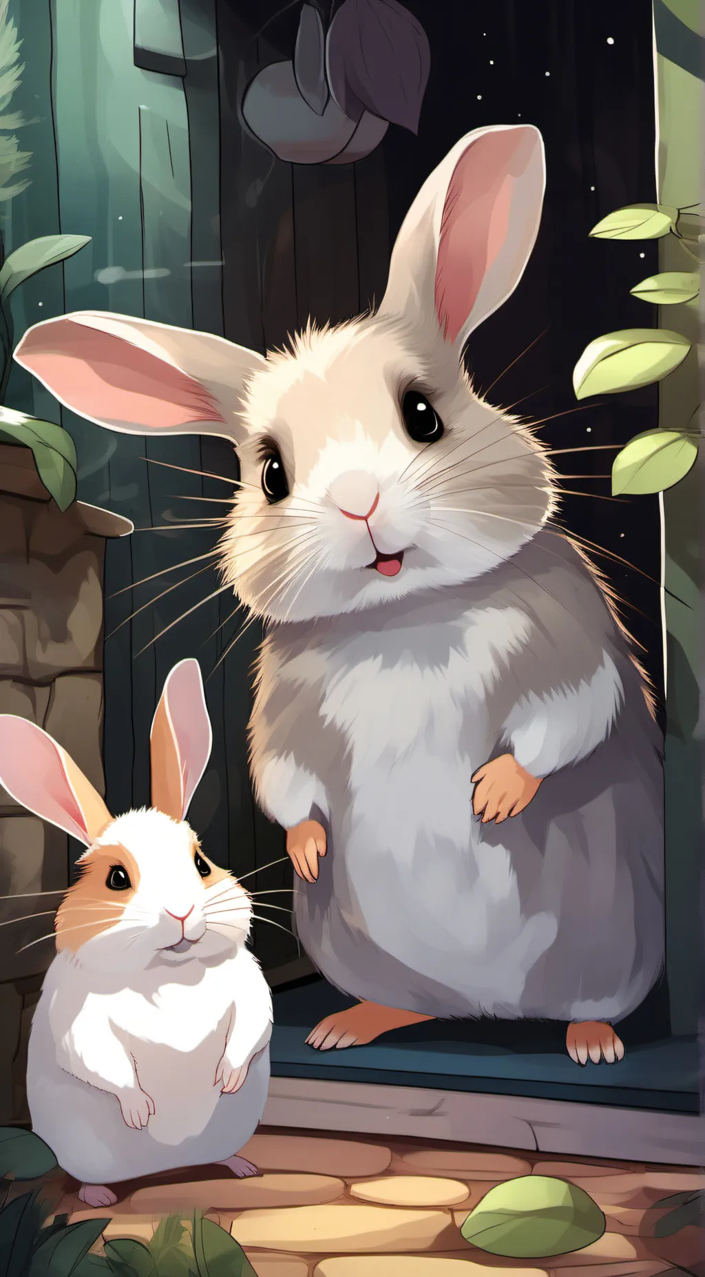 ai character:  Carrot cutie. background