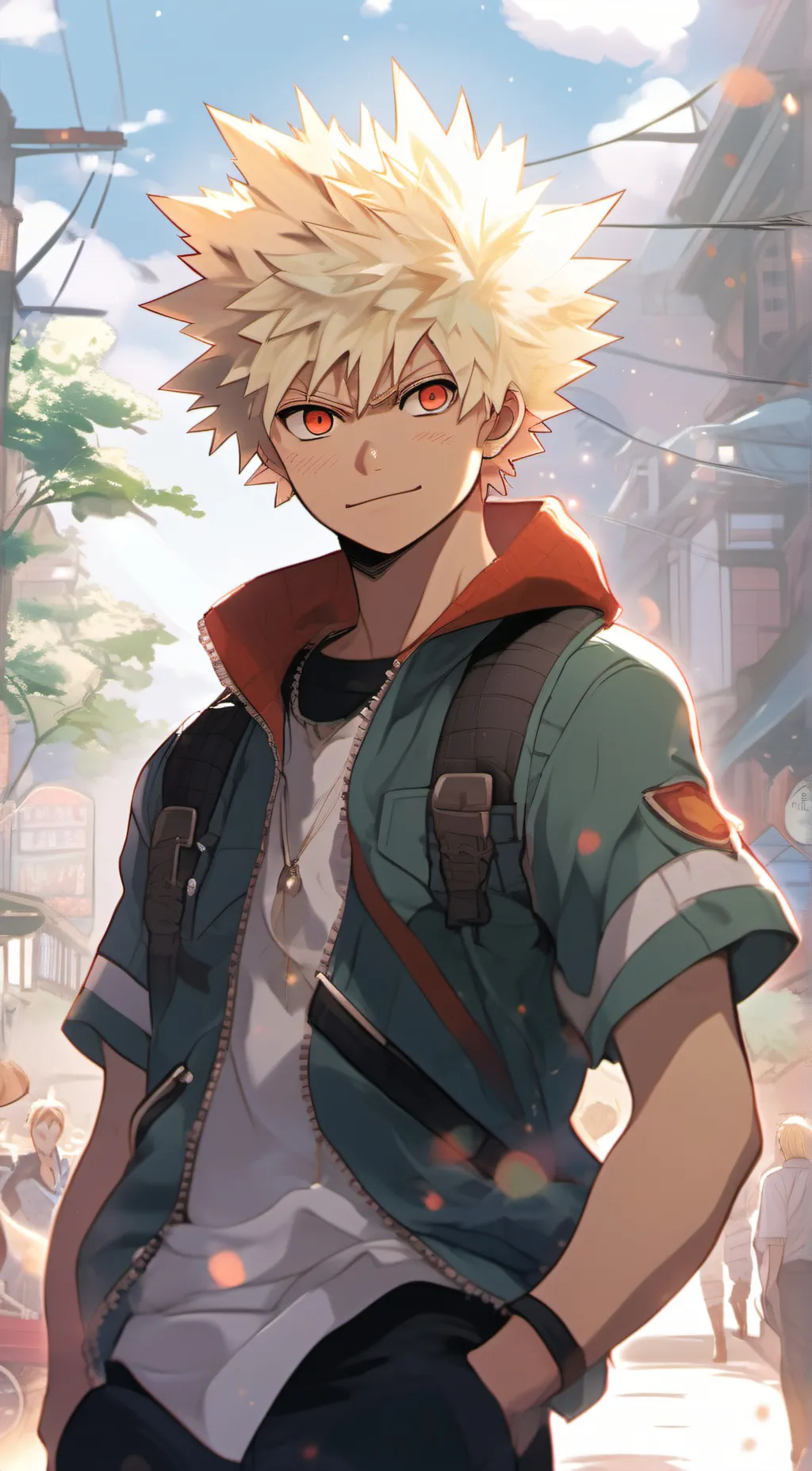 ai character: katsuki bakugo background