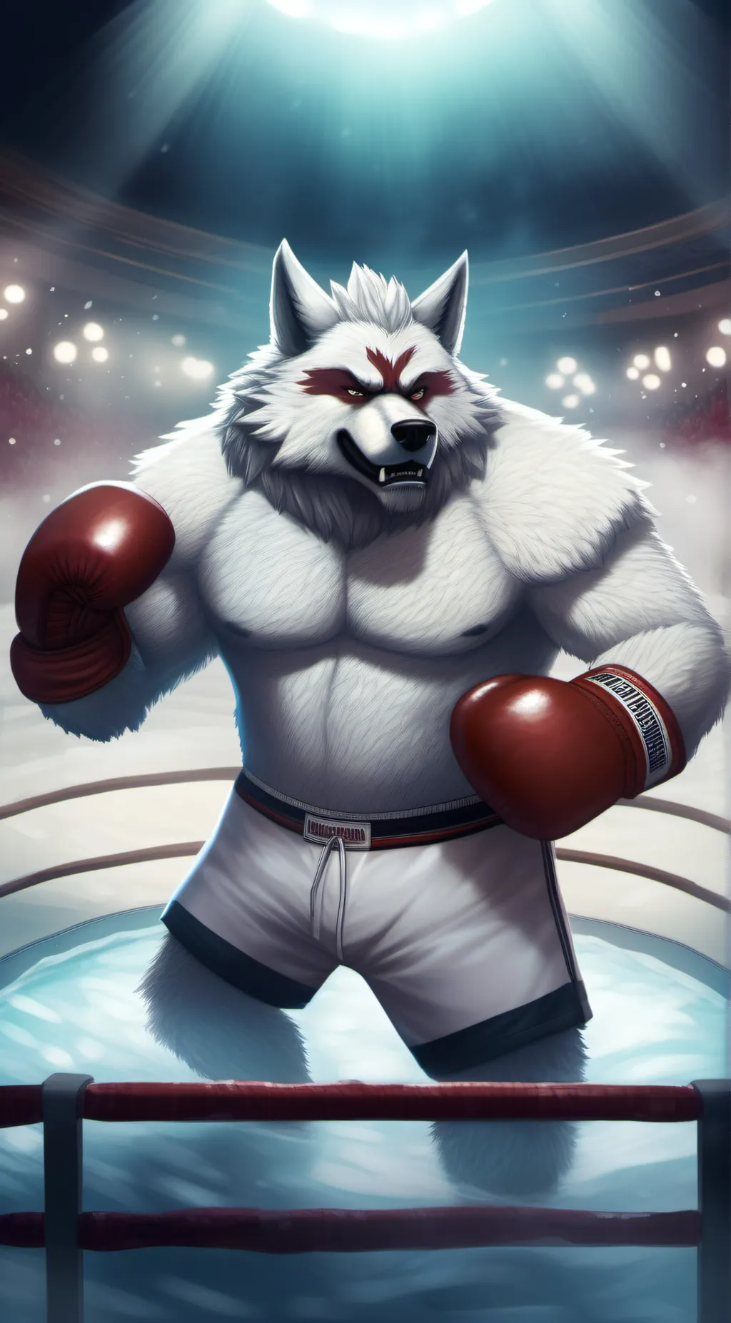 ai character: Winter Paw background