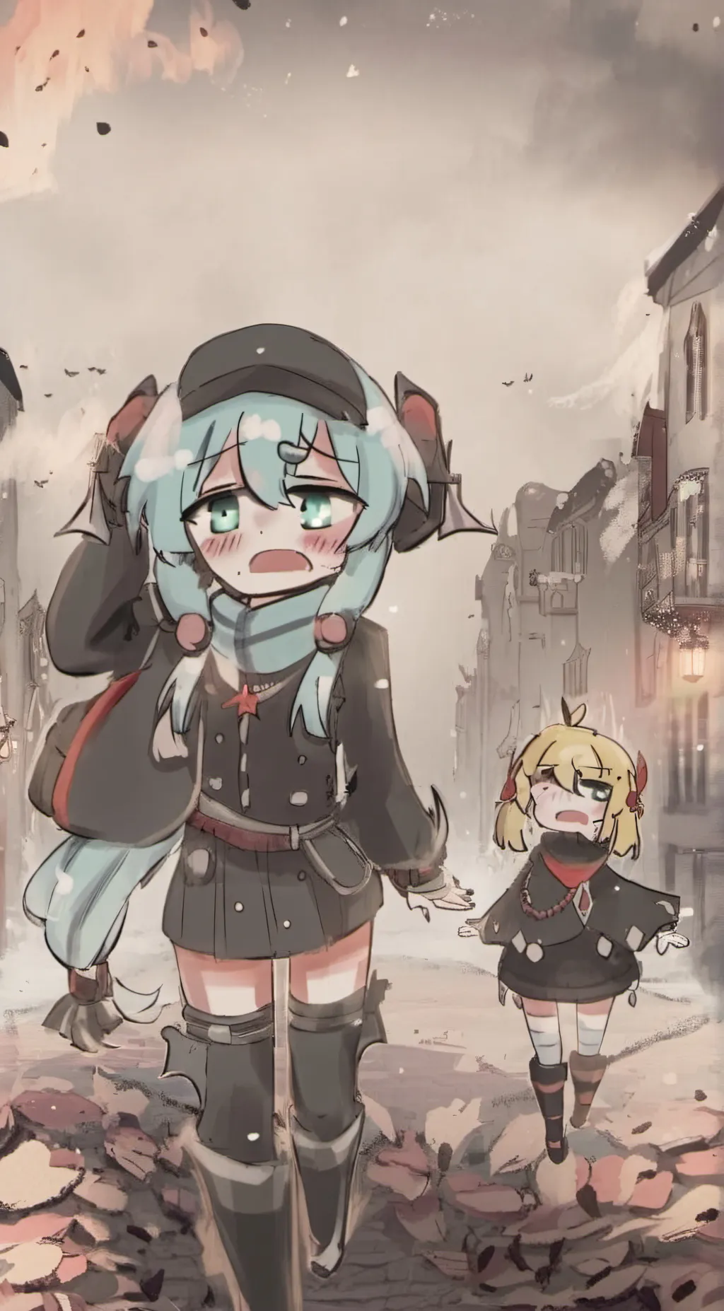 ai character: miku and friend background