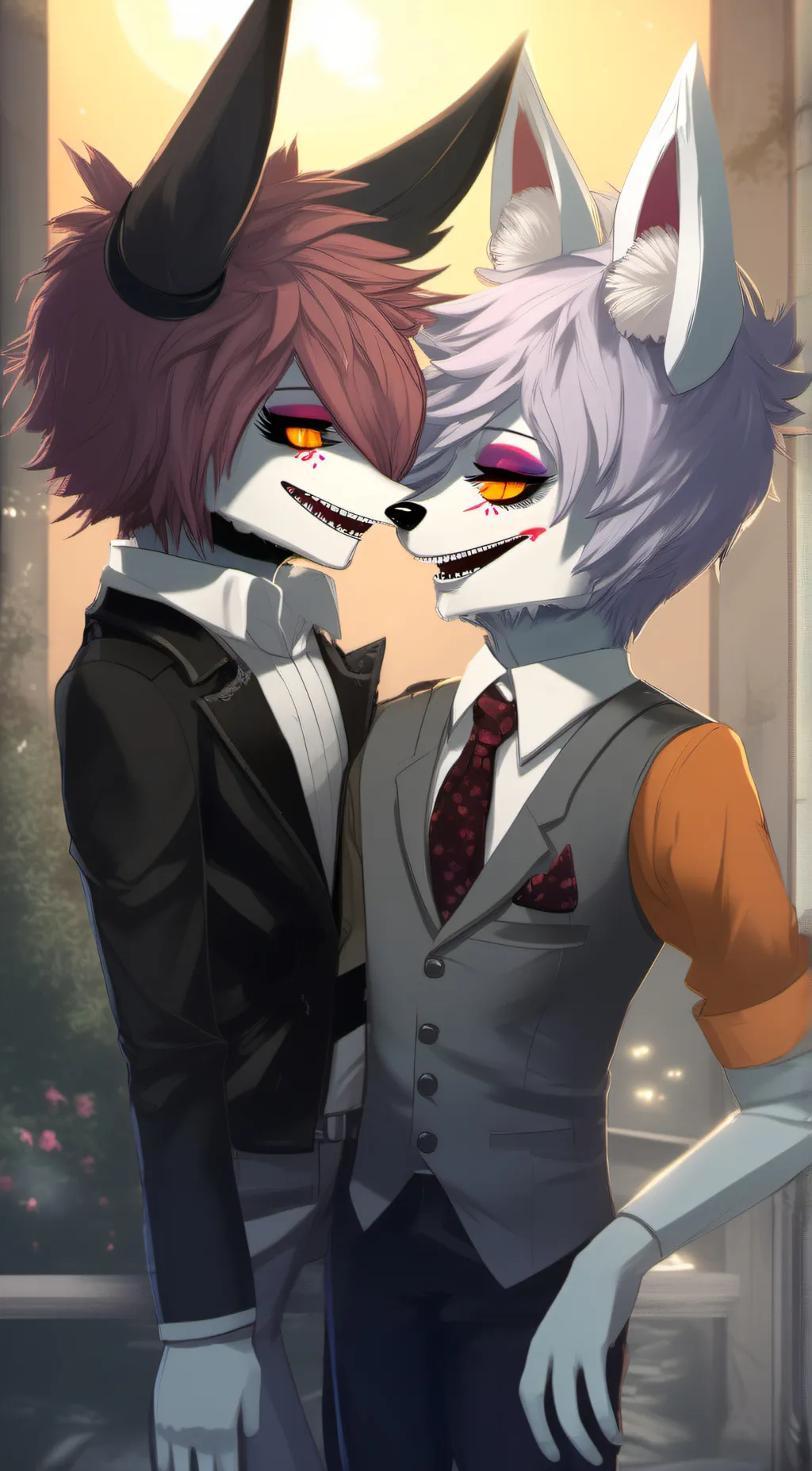 ai character: funtime foxy x lol background