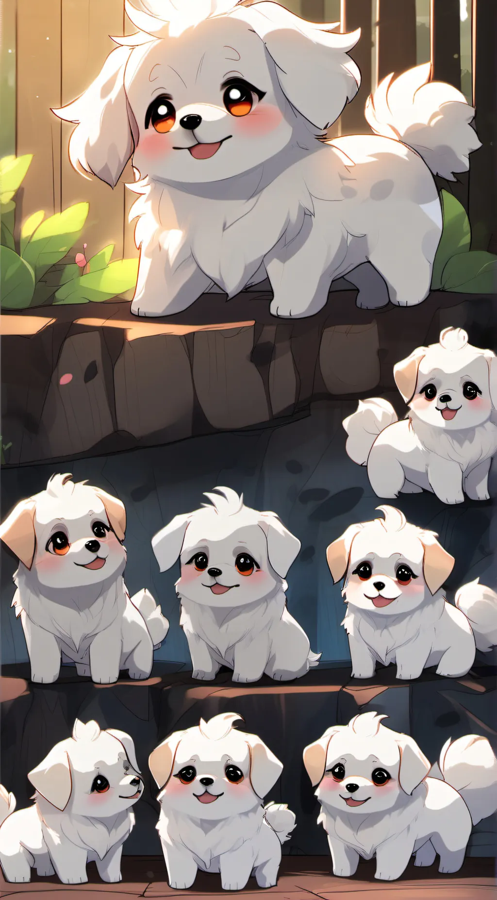 ai character: Marshmallow background