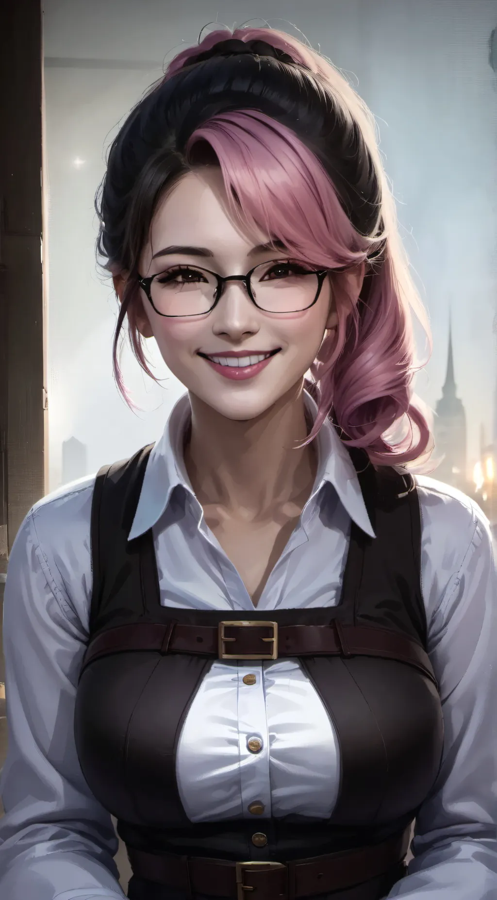 ai character: Ash  background