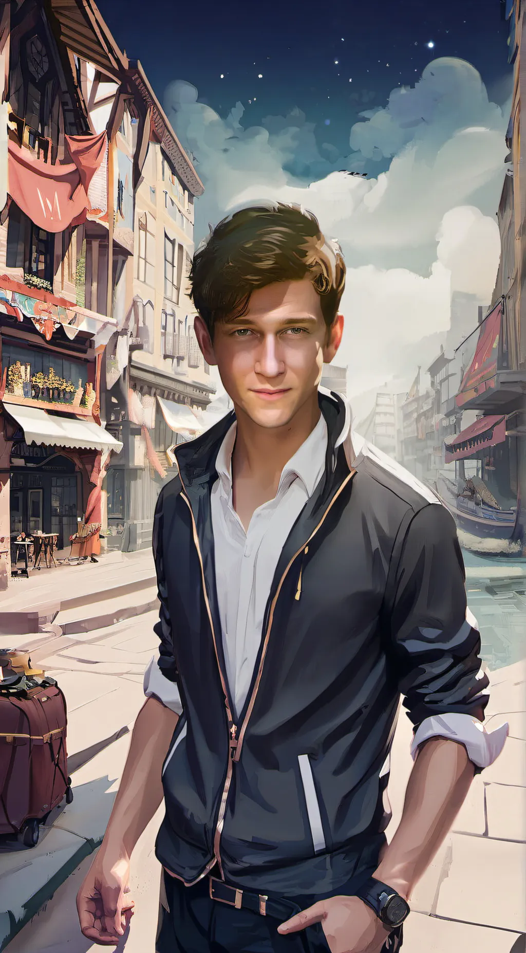 ai character: Lil Mabu  background