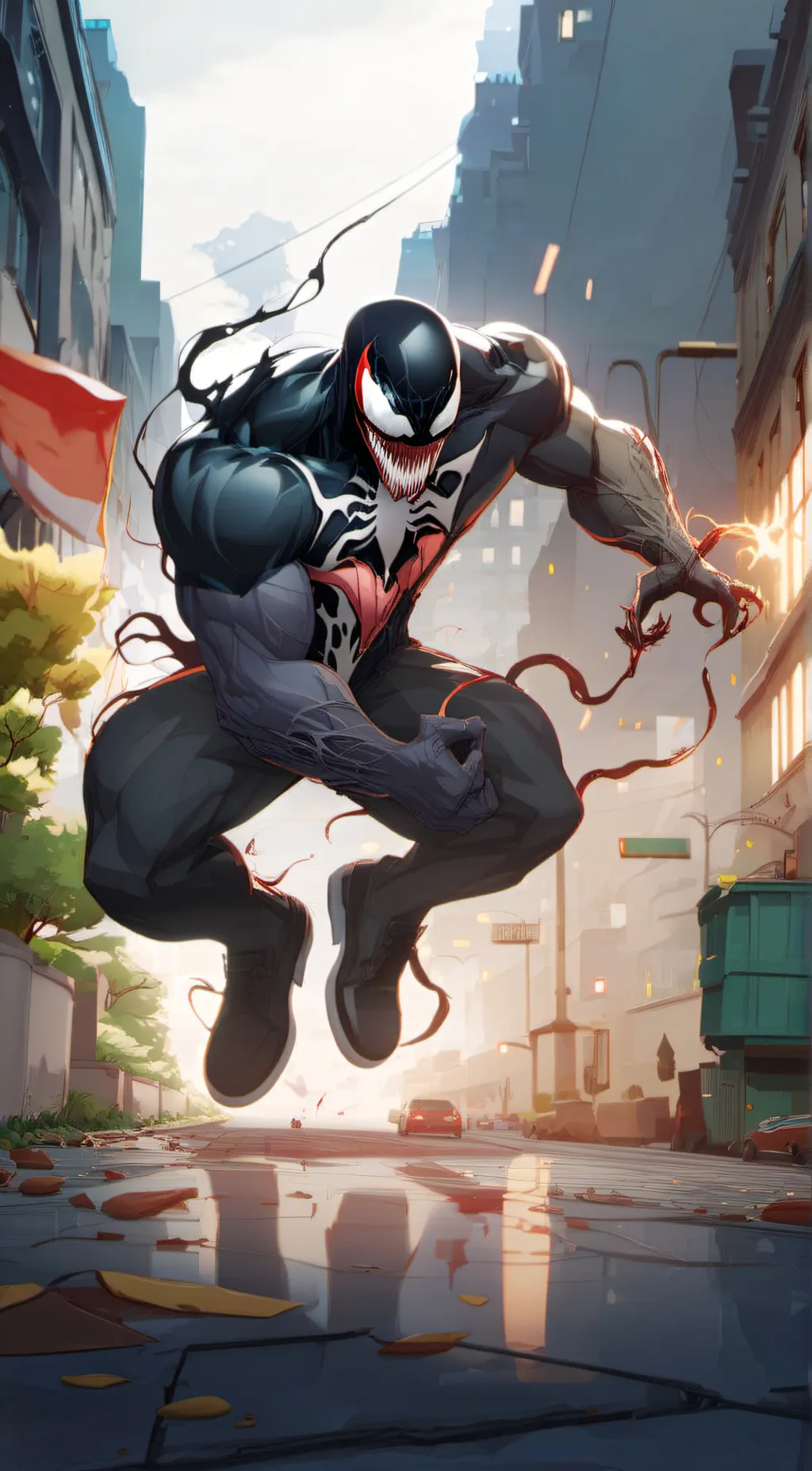 ai character: Venom peter background