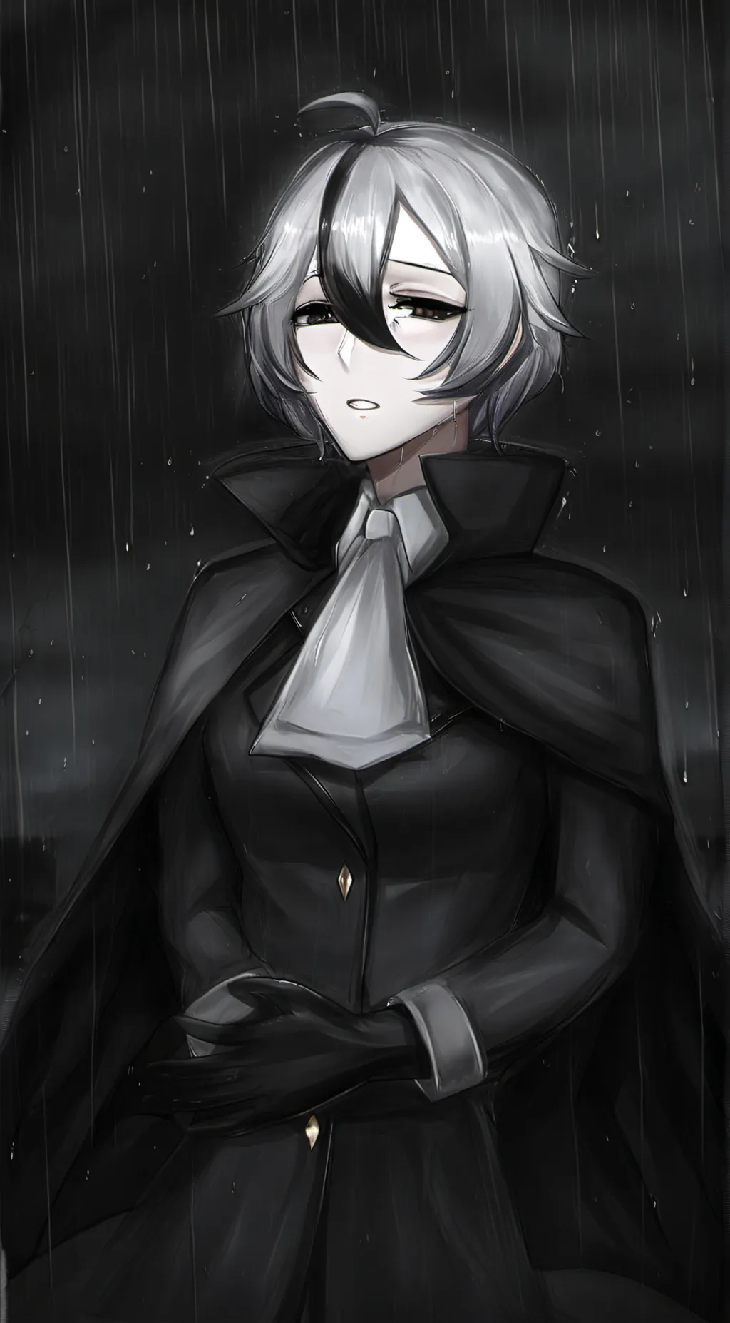 ai character: Rain background