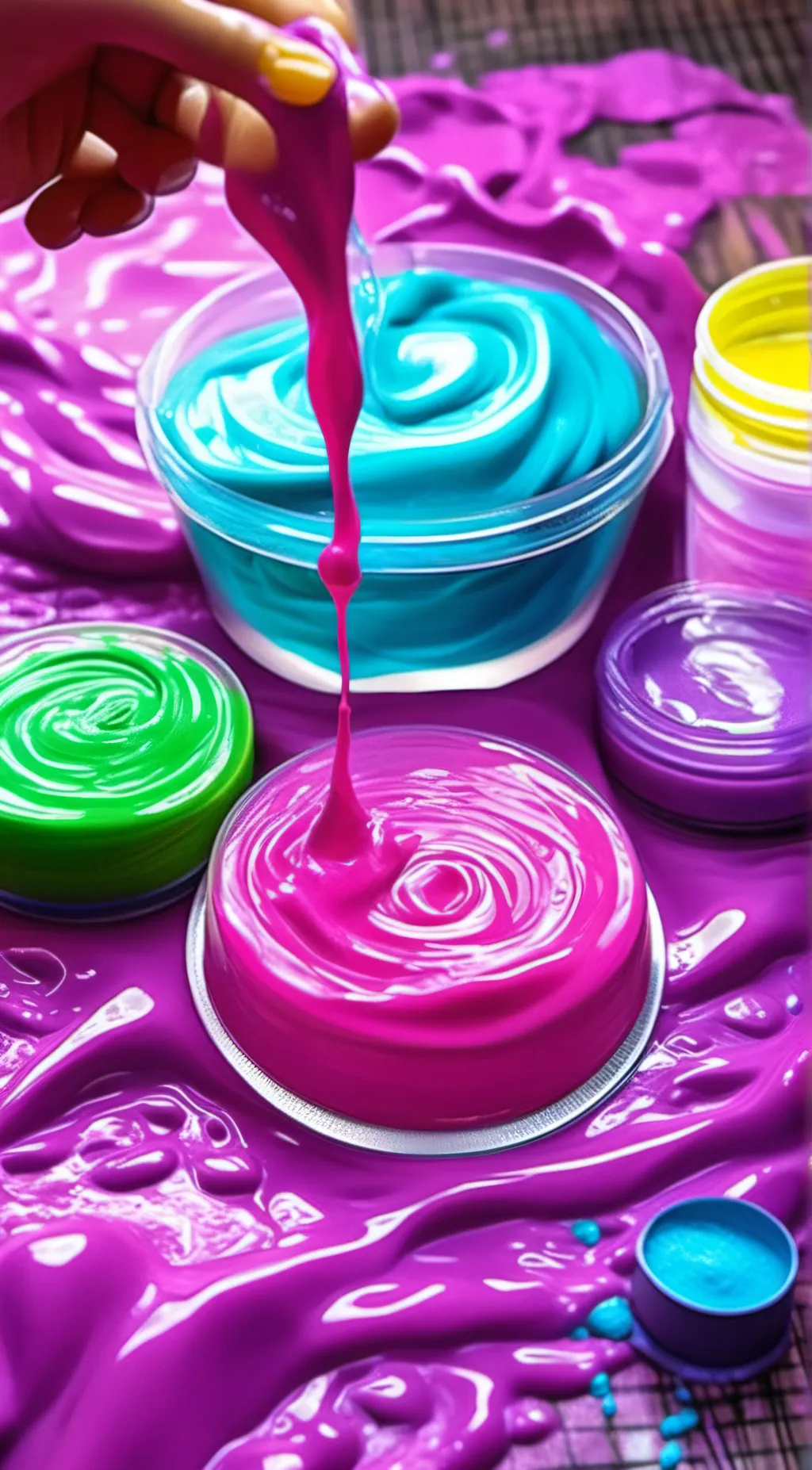 ai character: Slimy background