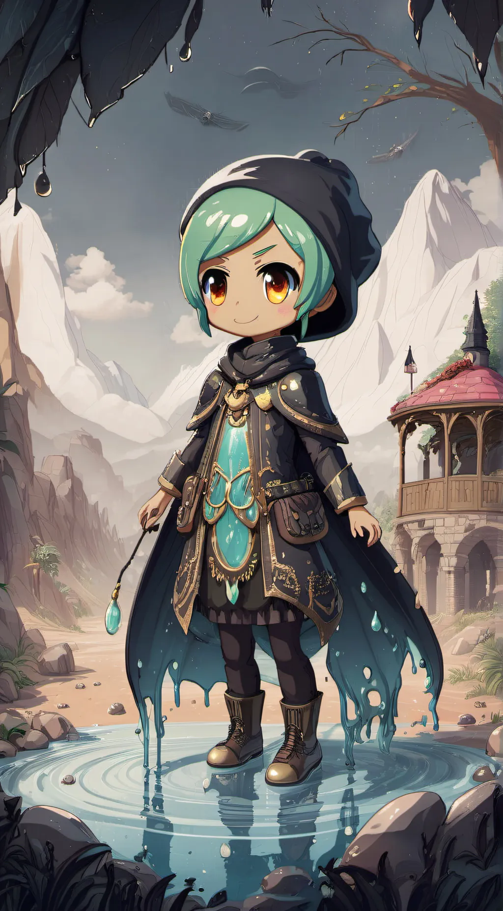 ai character: slimey  background