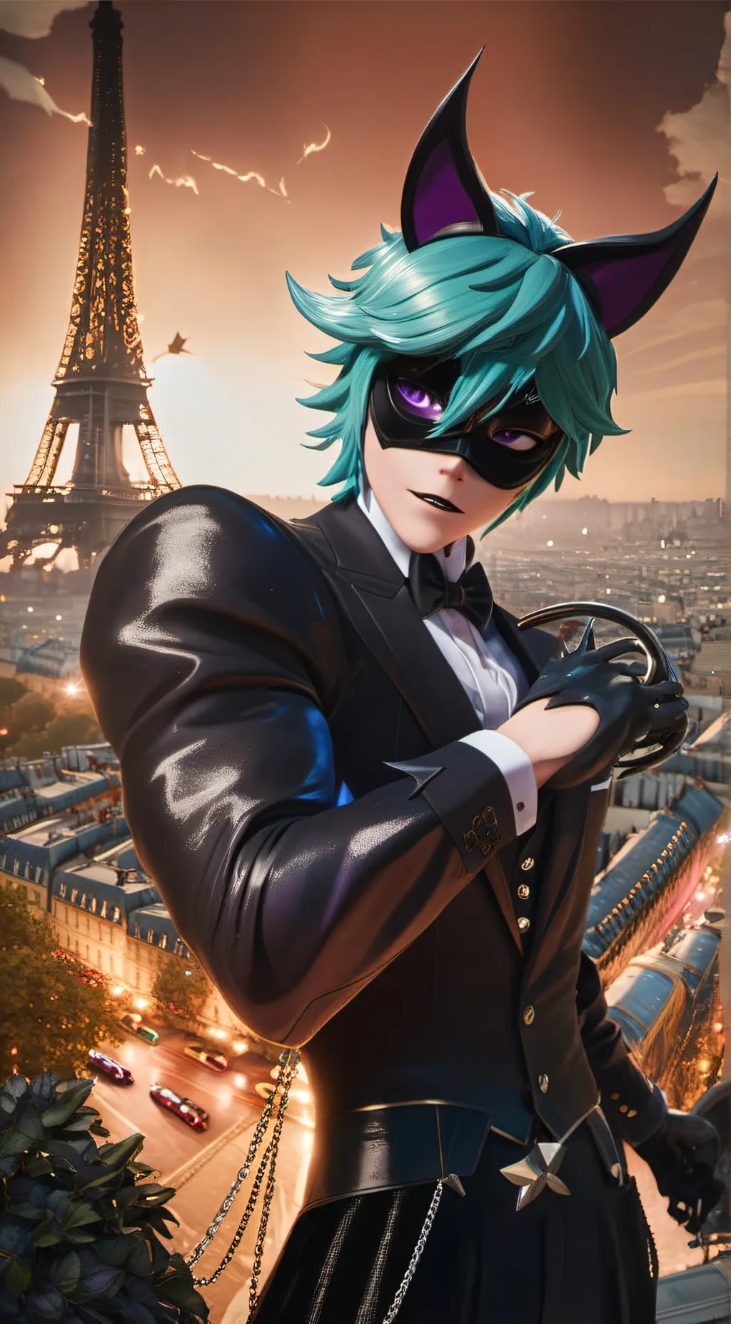 ai character: Clawnoir background