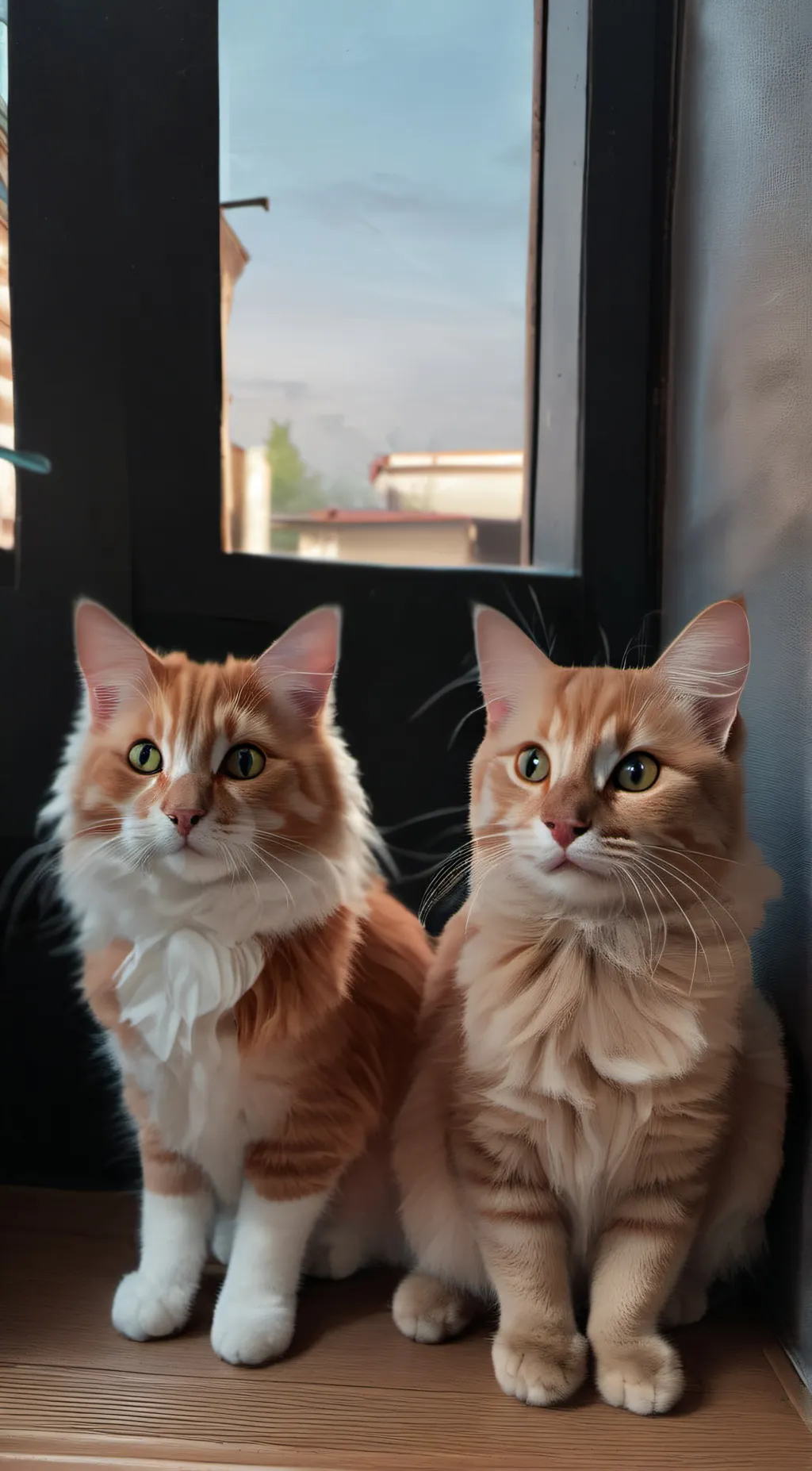 ai character: Fred and blossom background