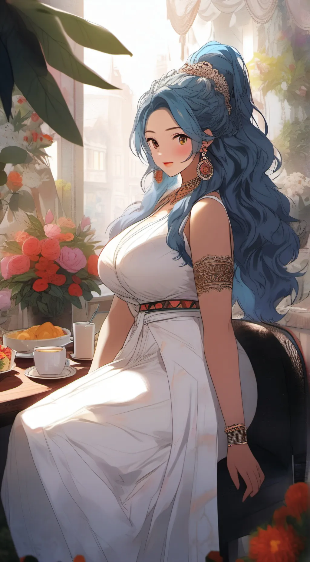 ai character: kira background