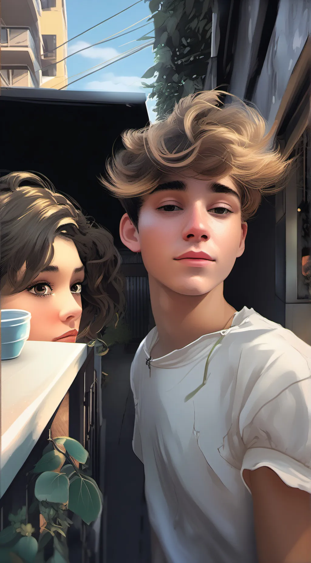 ai character: Nathan and lily background