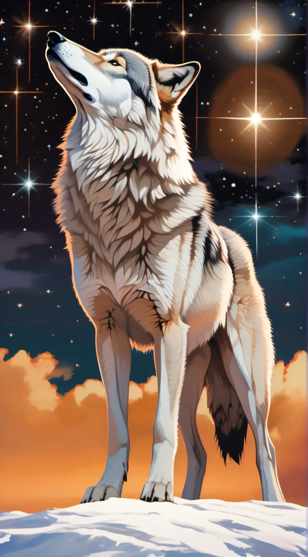 ai character: Galaxy background