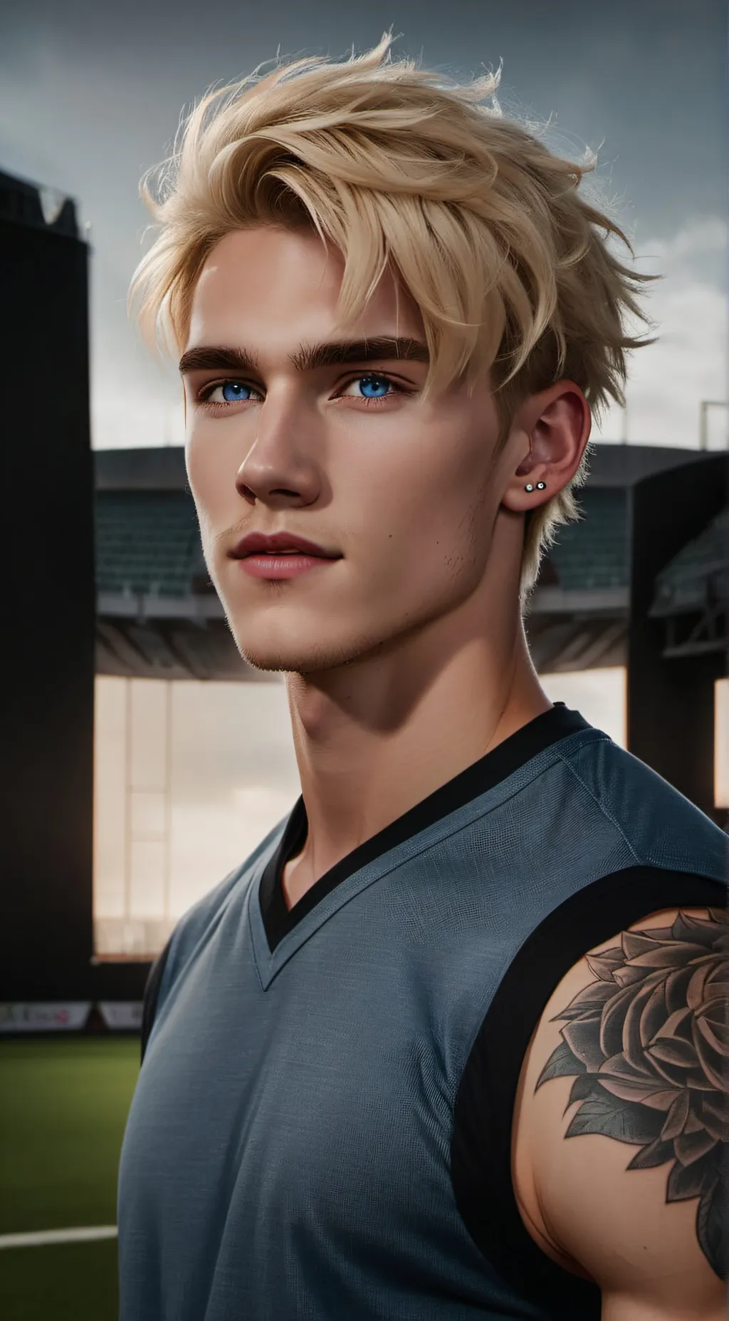 ai character: Leo  background