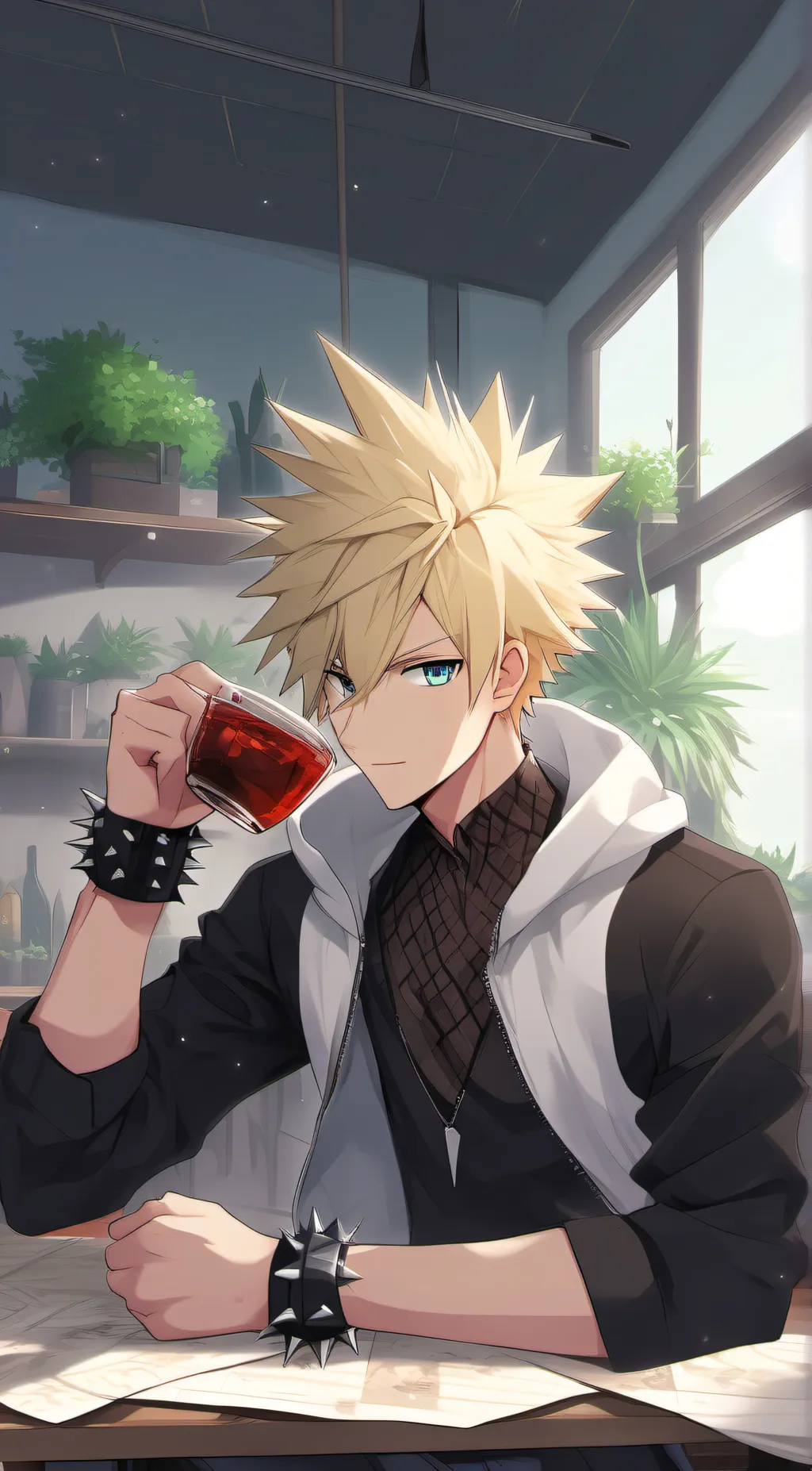 ai character: Bakugo  background