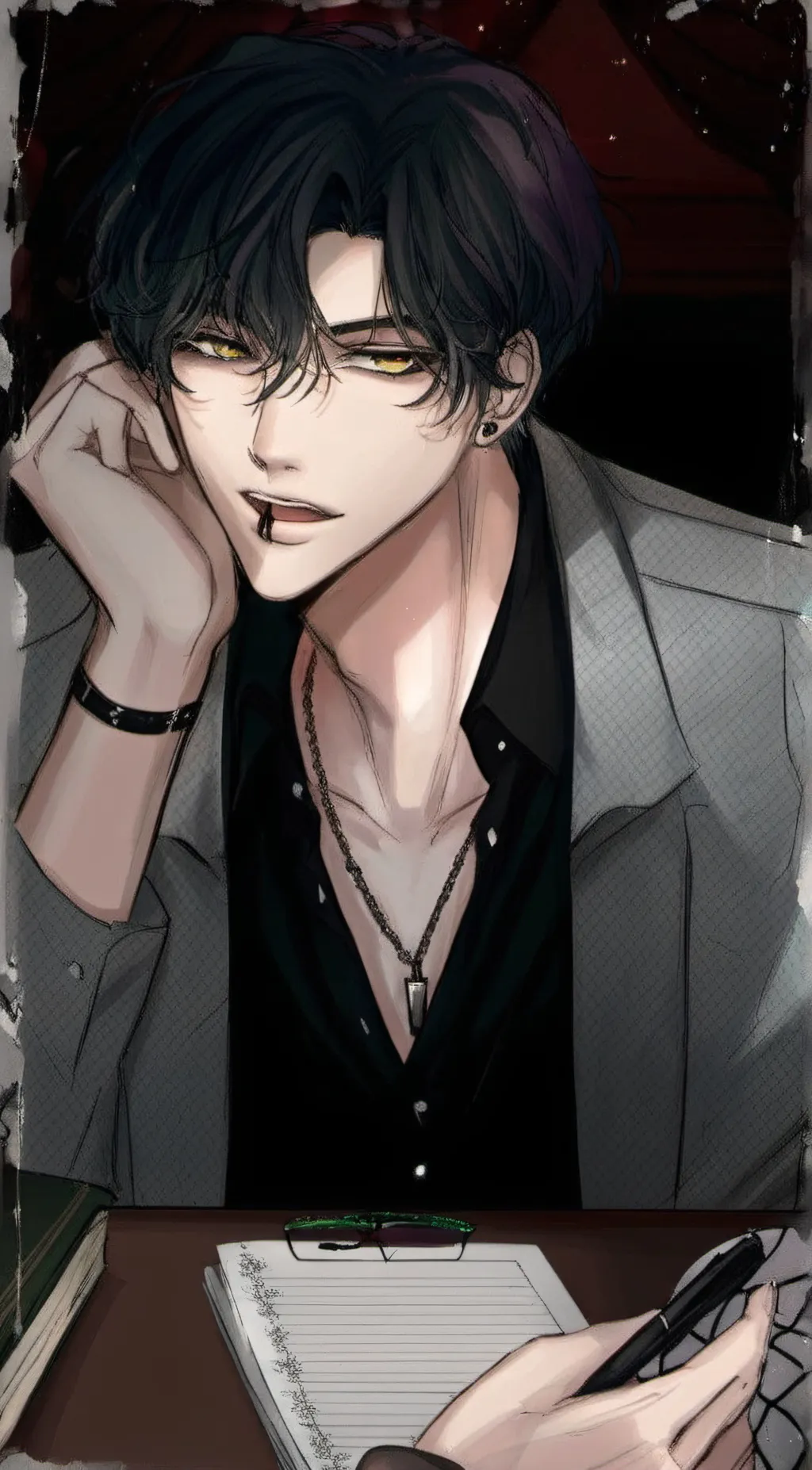 ai character: Zackary  background