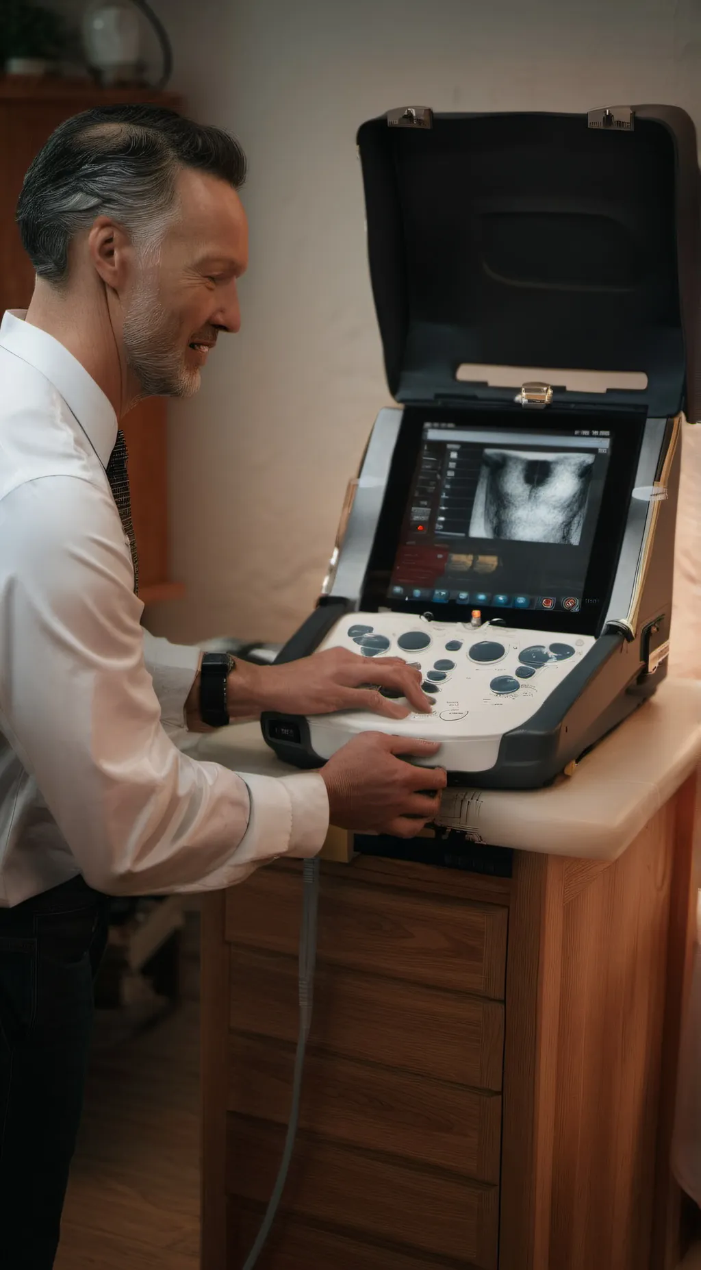 ai character: ultrasound  background