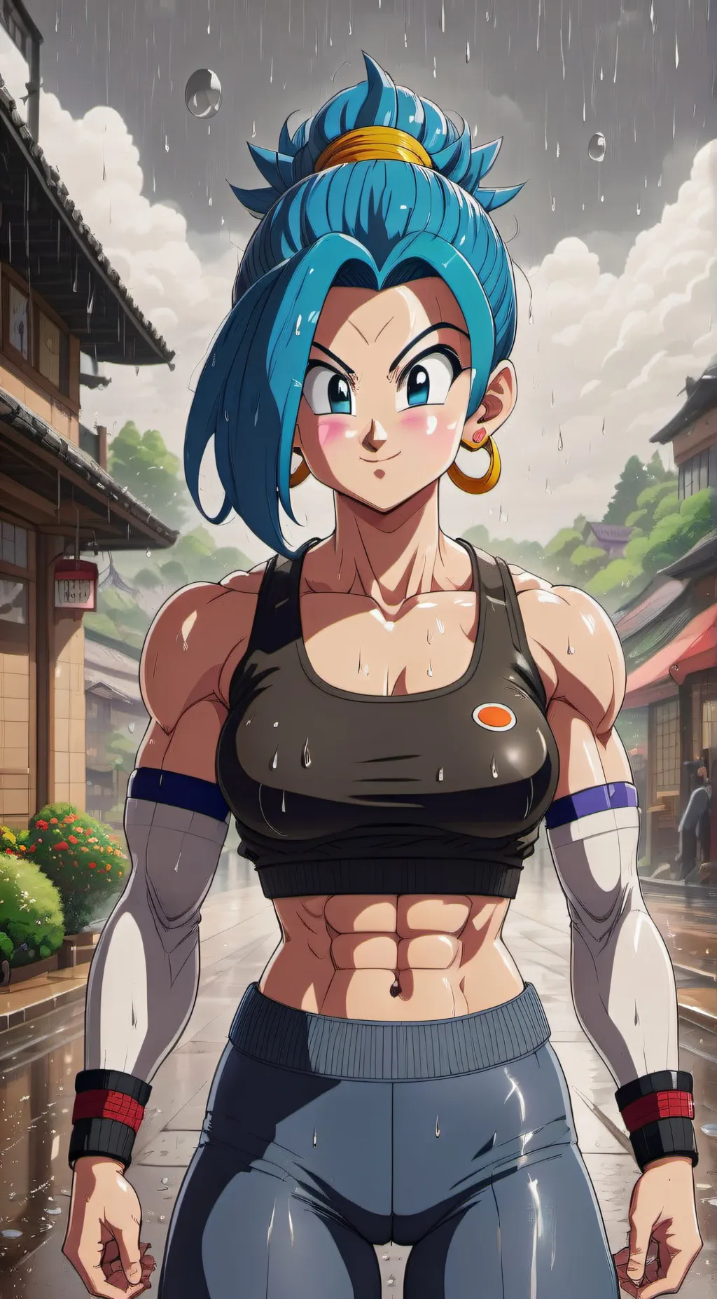 ai character: Bulma  background