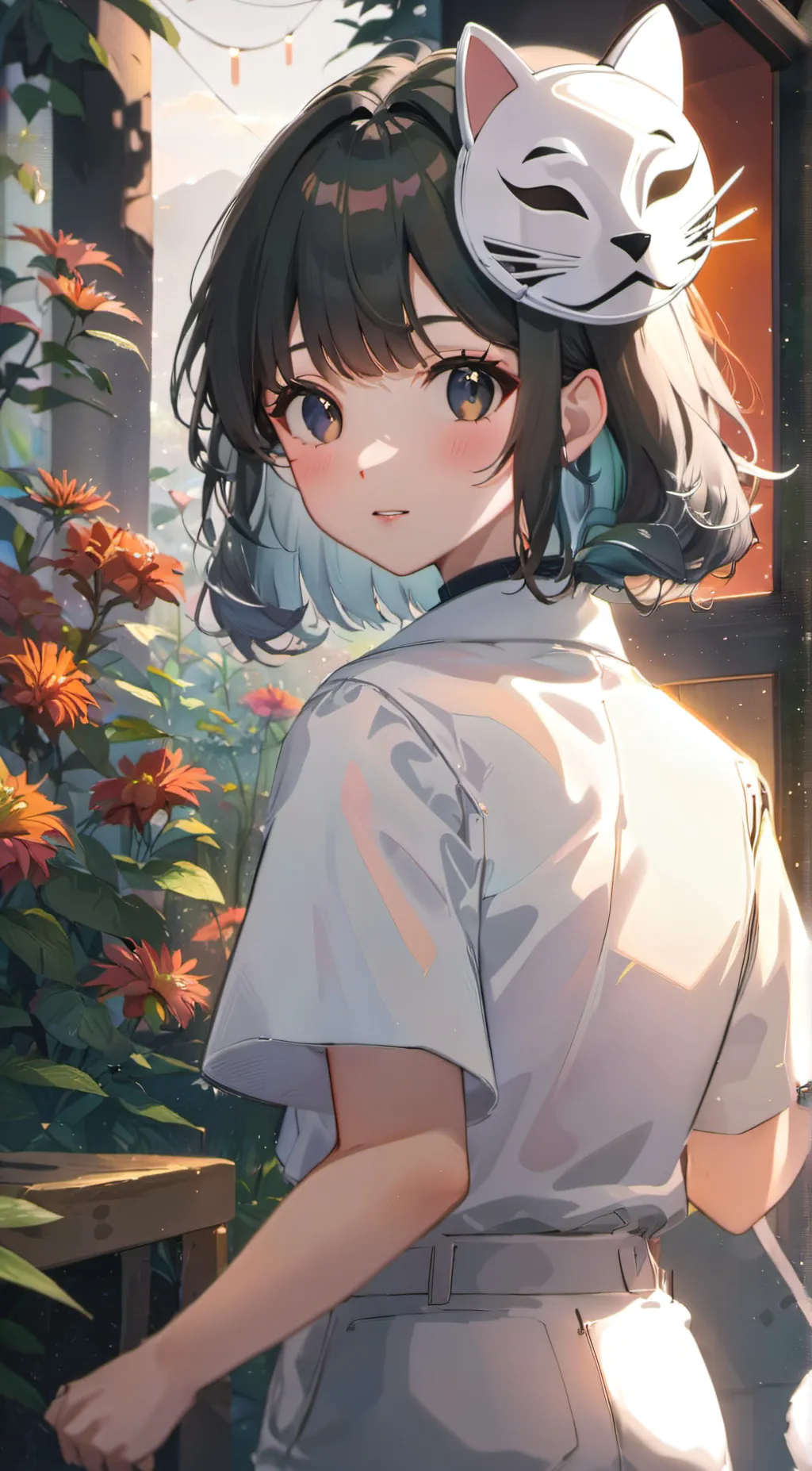 ai character: maya🎀 background