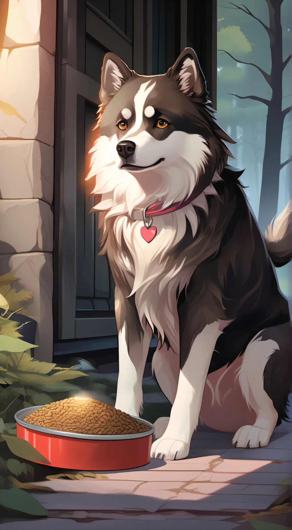 ai character: paper background