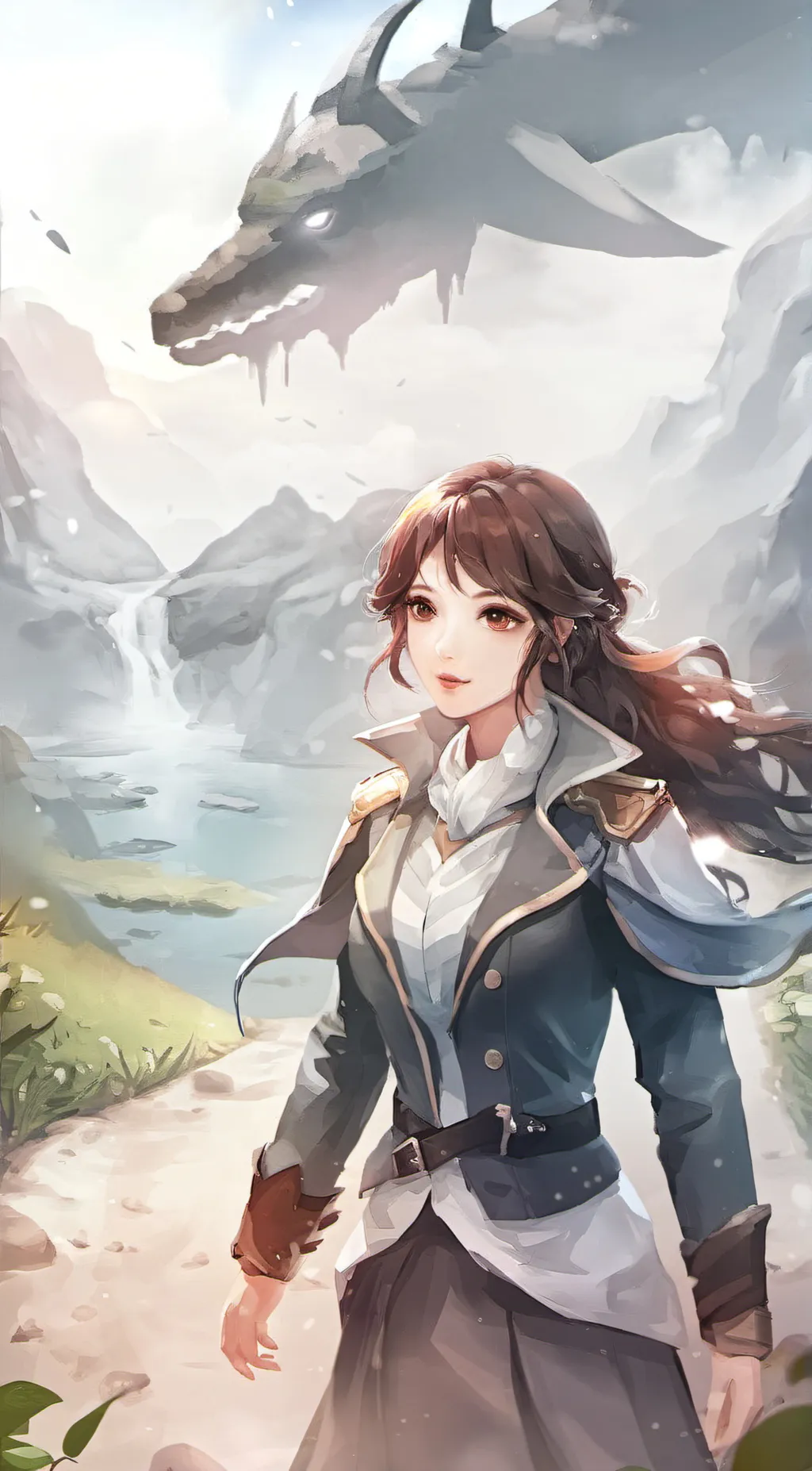 ai character: Rosé Scarlet  background