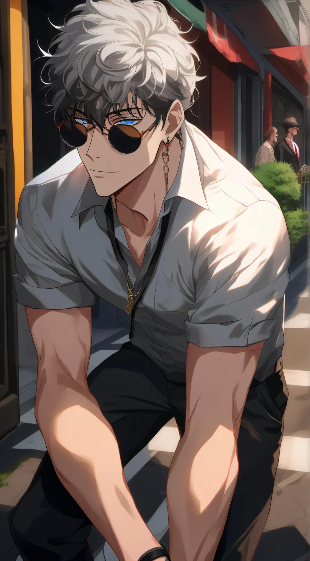 ai character: Mark Taylor  background